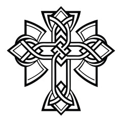 celtic cross vector illustration
