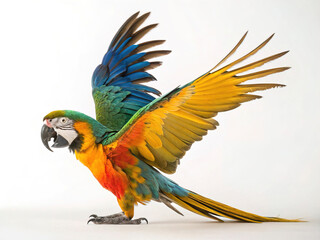 Obraz premium Parrot isolated on white background