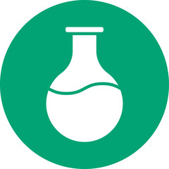 Lab Equipment glyph circle icon