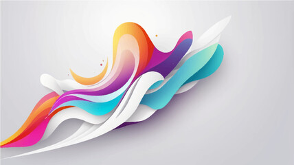 Abstract modern flowing stylish wave in background. vector illustration