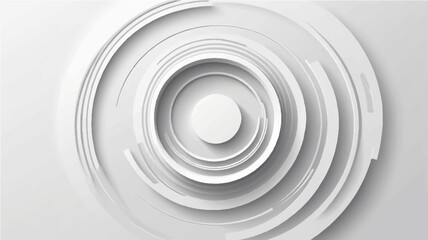 Abstract white background with circle rings. Digital future technology concept. Abstract background design. vector illustration