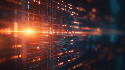 Fototapeta premium Digital banking revolution enhancing financial inclusion through futuristic ecosystems virtual space data visualization technology