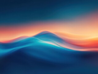Obraz premium abstract waves with gradient color background.