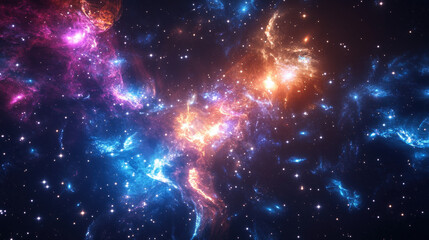 Fototapeta premium VibrantNebulainSpace