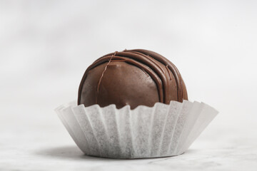 Classic chocolate truffles coated in dark chocolate