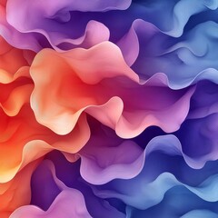 Obraz premium Abstract colorful waves creating dynamic patterns in vibrant background art design digital environment