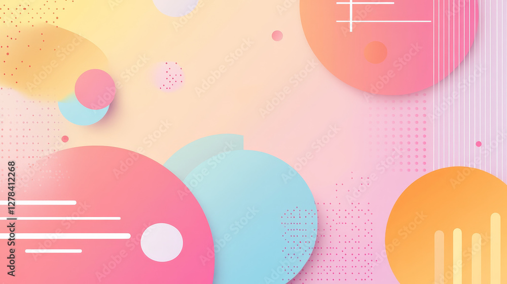 Poster retro poster or cover template in y2k aesthetic style with fluid color gradient background and grid 