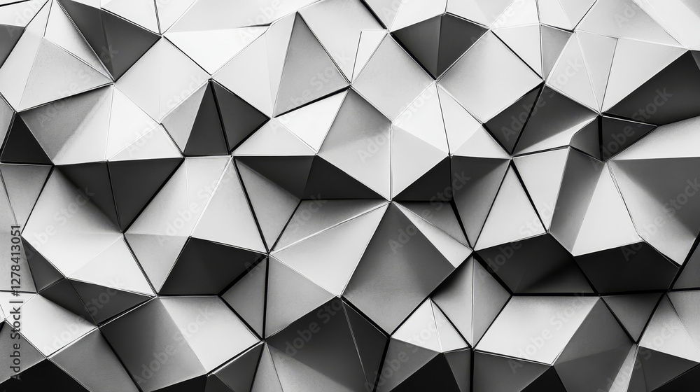 Poster vector background with triangles, geometrical pattern with polygons
