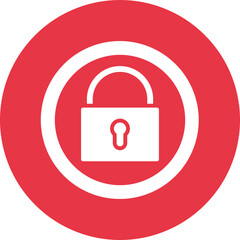 Locksmith Service glyph circle icon