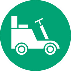 Yard Work glyph circle icon