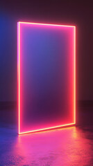 Neonframeglowinginadarkroom