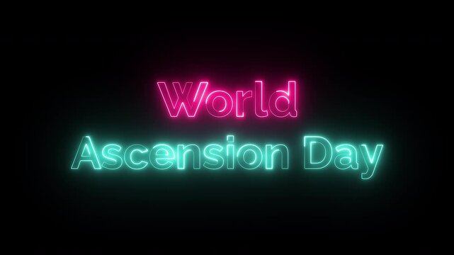 Ascension Day Text typography animation 4k video