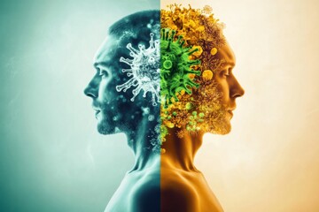 Health transformation journey from illness to recovery highlighting a vibrant state after treatment