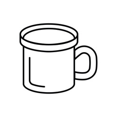 Camping Mug Vector icon