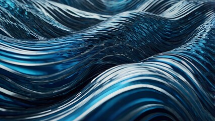Abstract Liquid Waves &ndash; Flowing Water Texture Background
