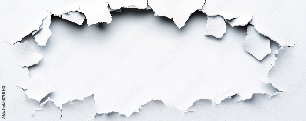 Poster torn paper background with space for text and creative designs