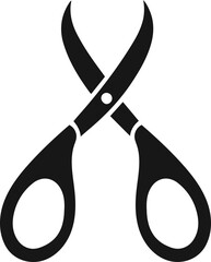 scissors for fashion and beauty design, black color silhouette of fashion and beauty, vector elements 