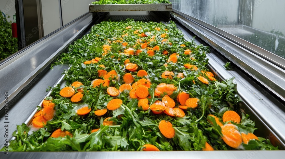 Poster advanced food-grade conveyor belt cleaning system with non-toxic sanitizing solution and efficient d
