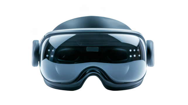 Protective helmet with goggles and glasses alongside technology and auto-related objects