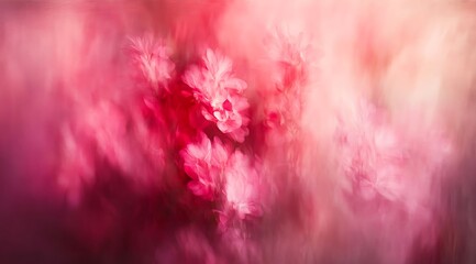 Abstract blurred pink and red gradient background