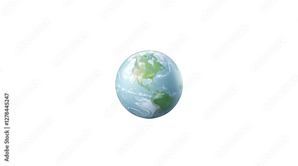 Poster striking visualization of specific location on our planet, ideal for global projects or travel theme