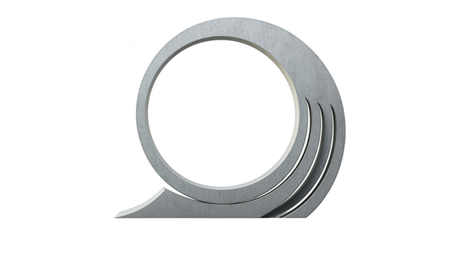 Black ring modern design element for futuristic and technology concepts