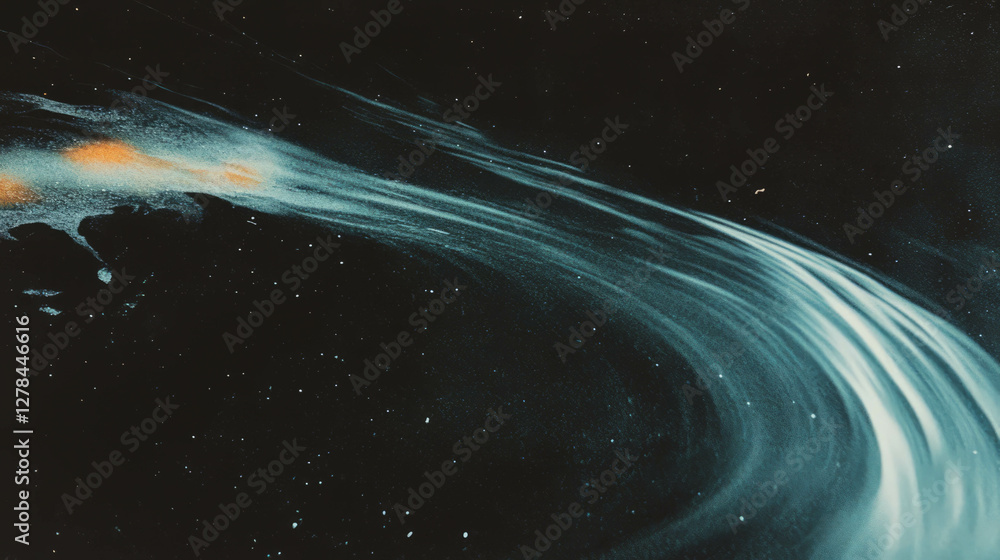 Poster Chalkboard texture with dynamic light streaks highlighting abstract design
