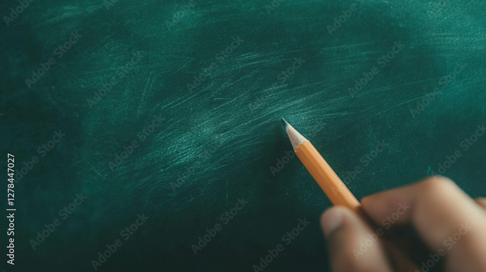 Poster textured black chalkboard with subtle chalk traces for educational design and backgrounds