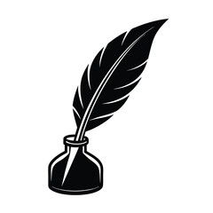 feather pen and ink