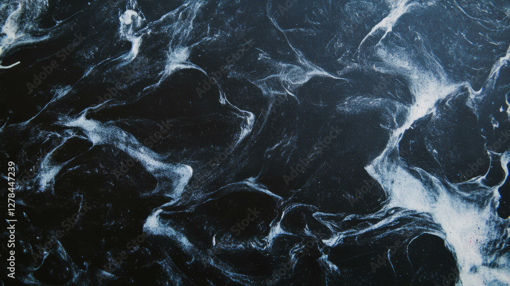 Poster Black chalkboard texture with subtle chalk patterns for background or design