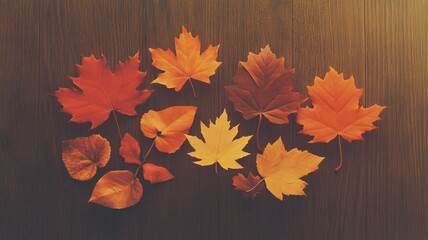A seamless vector background featuring vibrant autumn leaves in warm hues of orange, red, and yellow, creating a cozy seasonal atmosphere.

