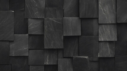 Elegant black slate ceramic tile texture for interior design projects