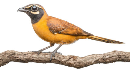Fototapeta premium Serene bird perched on a branch, captivating glimpse into nature's beauty 