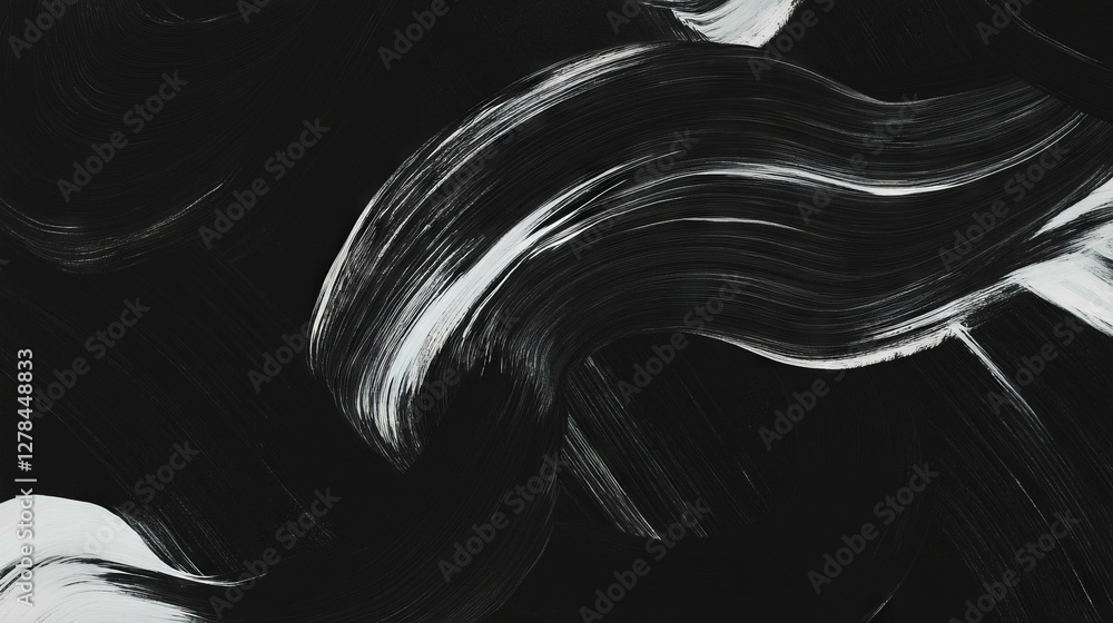 Poster Abstract artistic chalkboard texture with dynamic chalk strokes for creative design