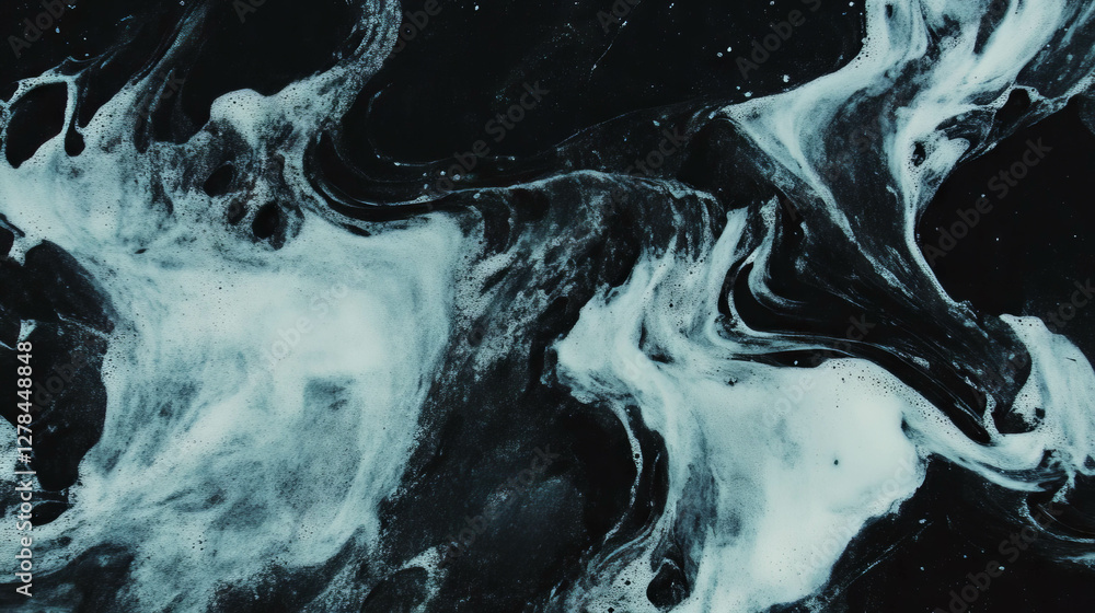 Poster abstract chalkboard texture with swirling chalk strokes for creative backgrounds