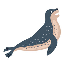 Leopard seal icon clipart avatar logotype isolated illustration