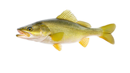 Striking fish portrait, captivating underwater wildlife photography against a dark abyss background