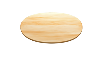 Empty wooden cutting board on white background, a rustic kitchen essential for culinary creations