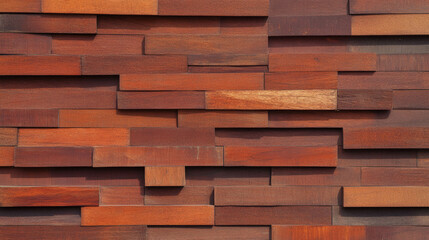 Obraz premium Rustic brown bamboo wall with aged texture for interior design and decoration