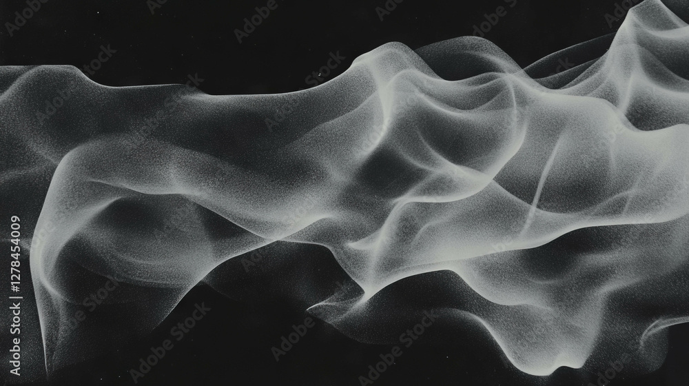 Poster abstract chalkboard texture with smooth varied chalk lines for artistic design