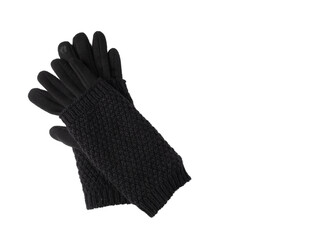 Winter Gloves Isolated, Touchscreen Wool Glove, Touch Screen Knitted Mittens, Warm Red Gloves