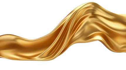 Golden wave abstract background, liquid dynamic flow and smooth elegant design for modern visuals