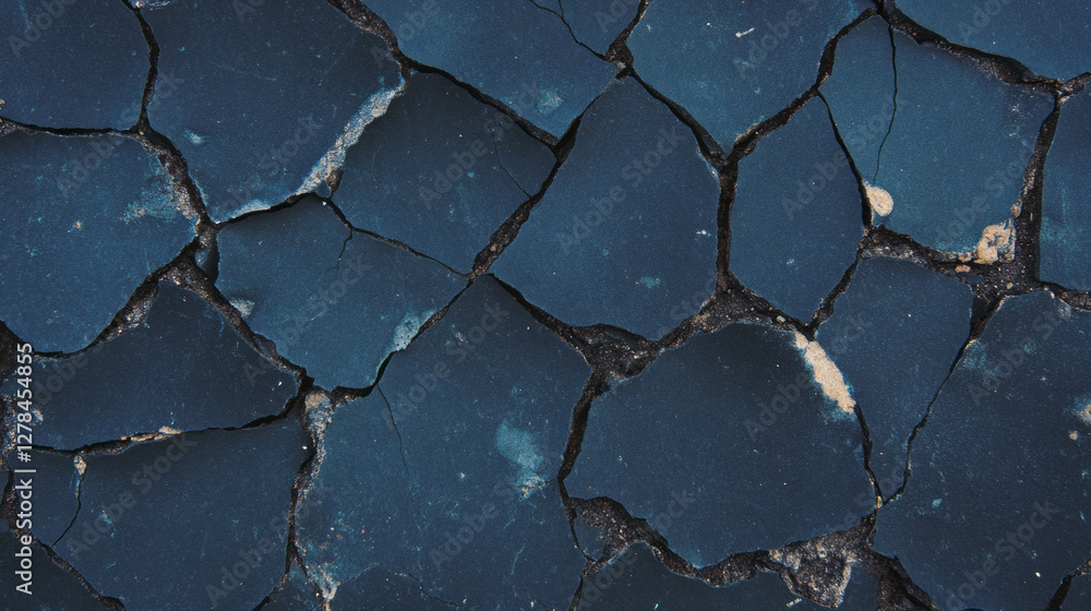 Aufkleber abstract cracked black coal texture for background and design projects