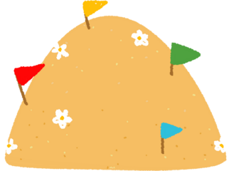 Songkran Festival sand