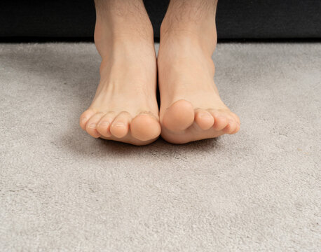 Bare Foot Closeup, Teenager Feet, Barefoot Massage, Foot Pain Concept