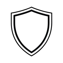 shield on white background