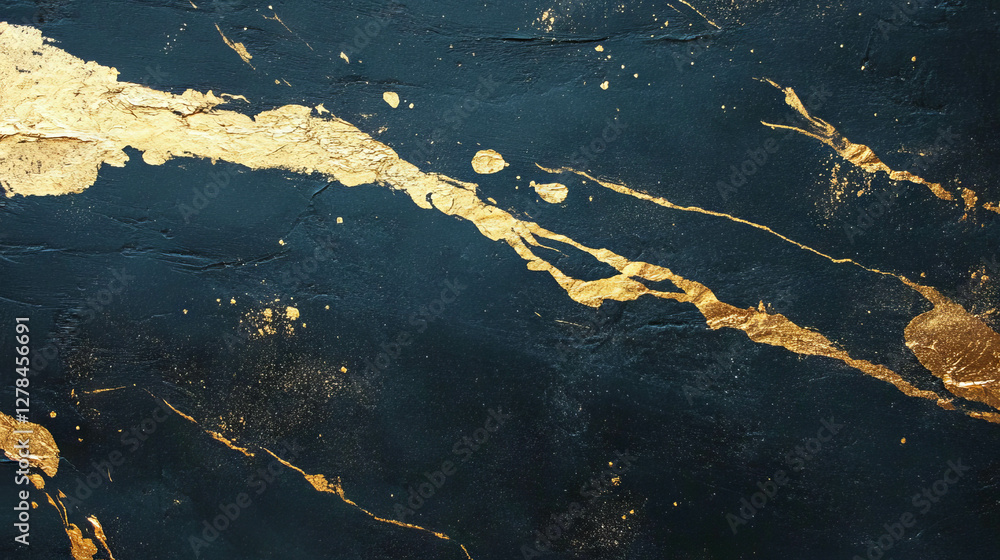 Poster abstract concrete texture with dark gold pigment for art or design