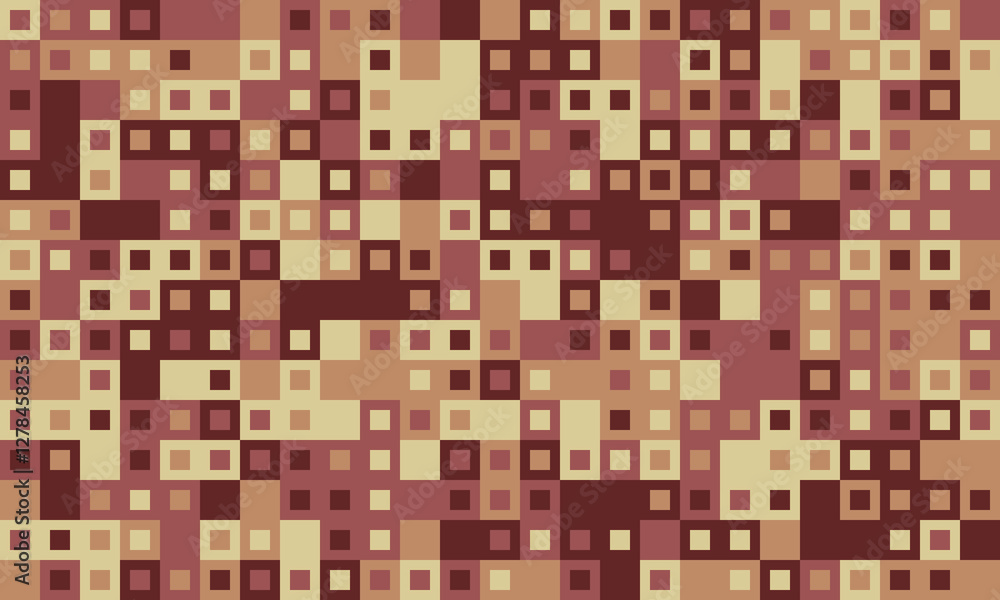 Aufkleber textured cube pattern with colourful tiles and elegant symmetry. ideal for graphic design projects, 