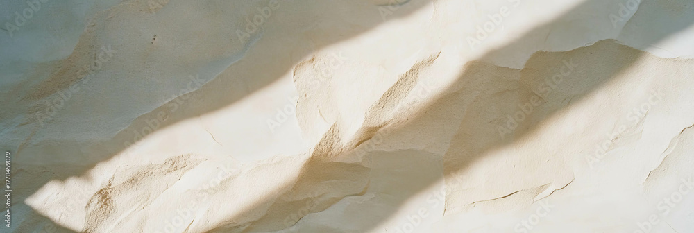 Poster natural beige wall texture with soft shadows for architectural design and backgrounds