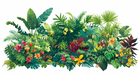 Green tropical scenery